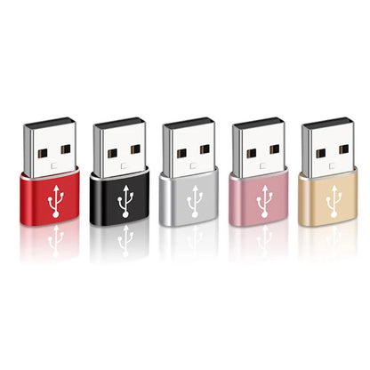 USB 3.0 to USB C 3.1 Adapter Mini Hi-Speed USB Type C Female to USB Type a Male Fast Charging Data Sync OTG Adapter Converter