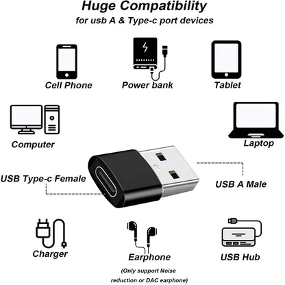 USB 3.0 to USB C 3.1 Adapter Mini Hi-Speed USB Type C Female to USB Type a Male Fast Charging Data Sync OTG Adapter Converter